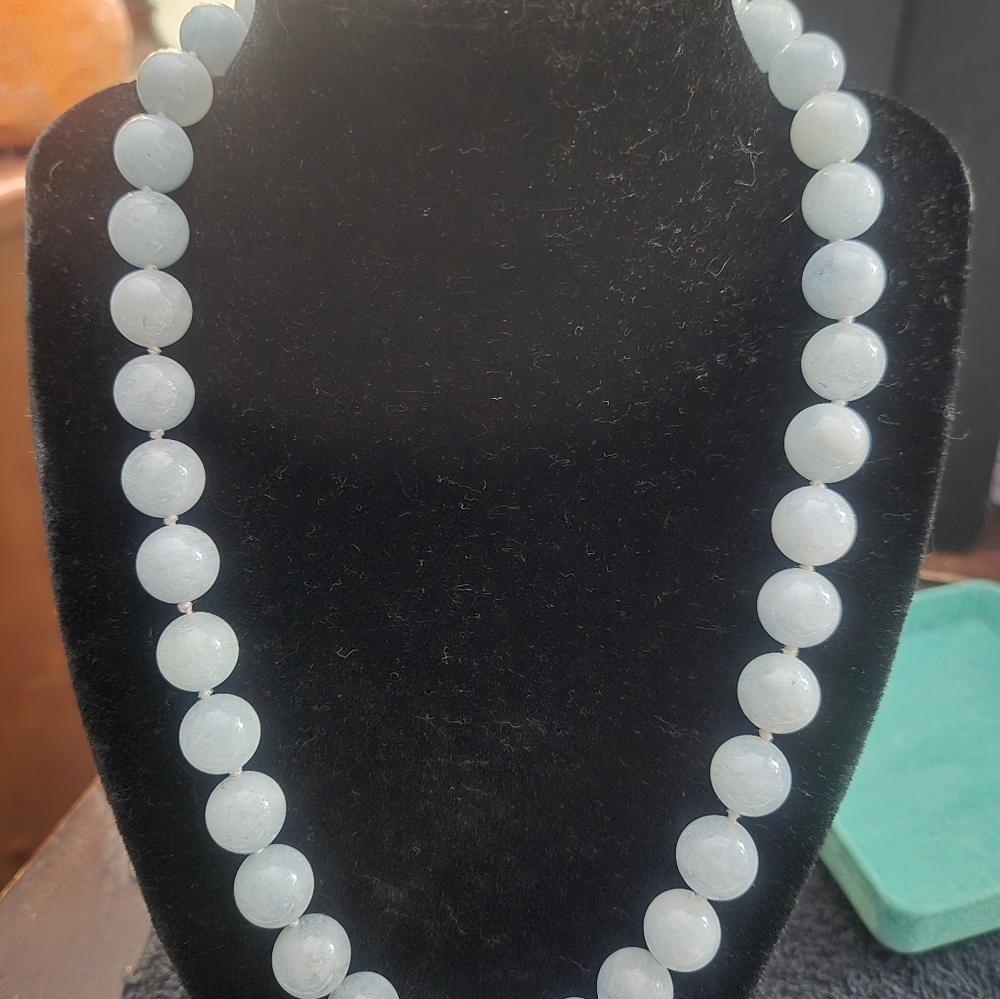 Aquamarine Sterling Silver Necklace
